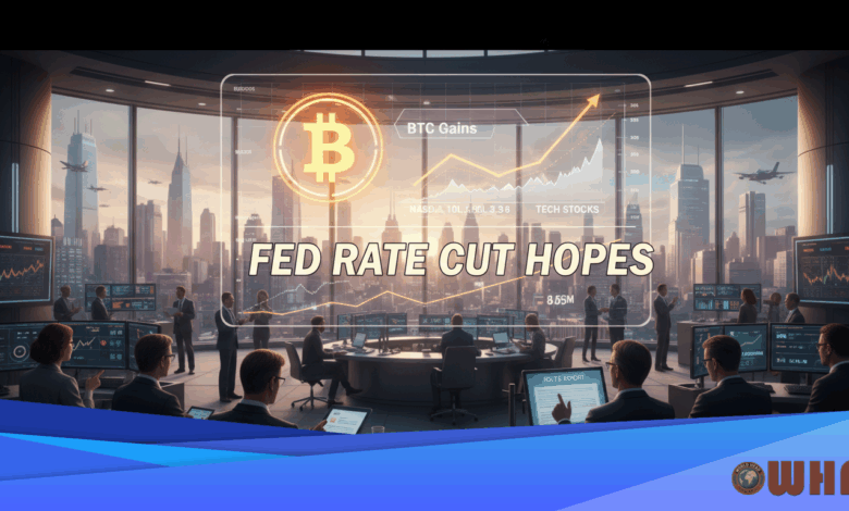 BTC Gains With Tech Stocks On Fed Rate Cut Hopes